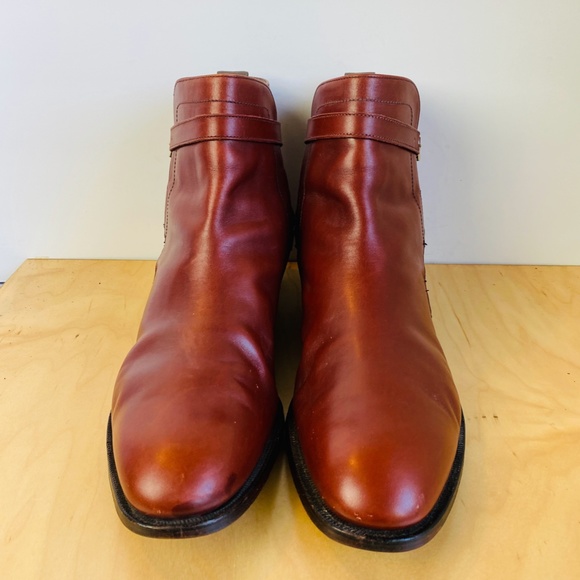 Alfred Sargant, Mens Jodhpur Boots Burgundy Color Calf Leather, 12.5 / 13. main image 3